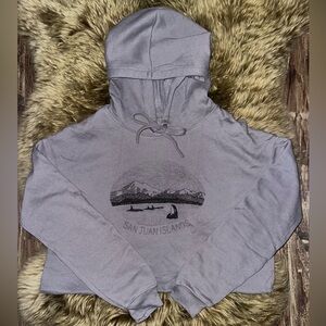 Friday Harbor cropped hoodie like new